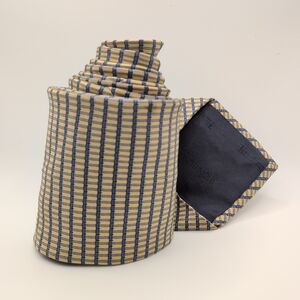 NWOT Silk Huntington Tie Designer Blue And Gold